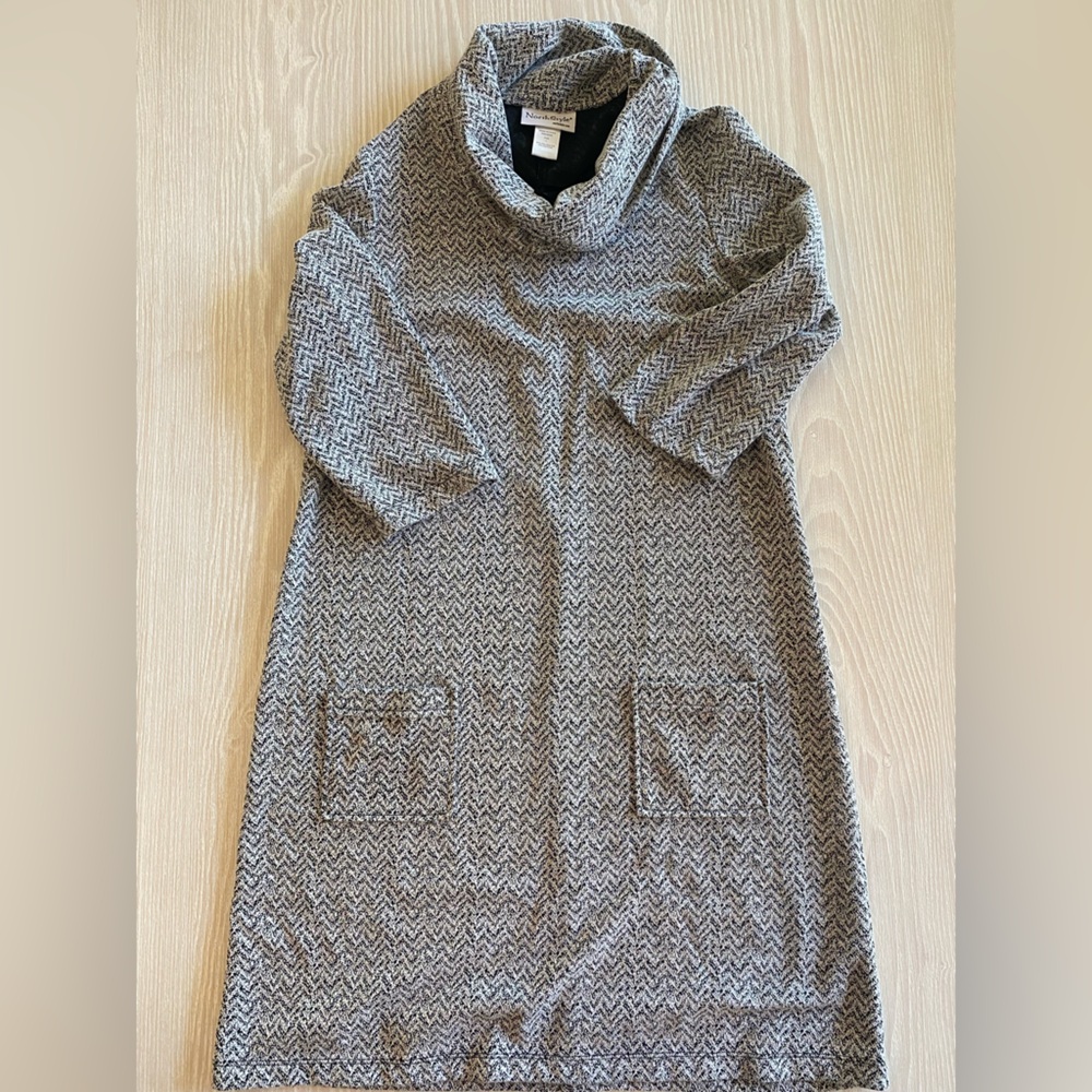 Gray shift dress
